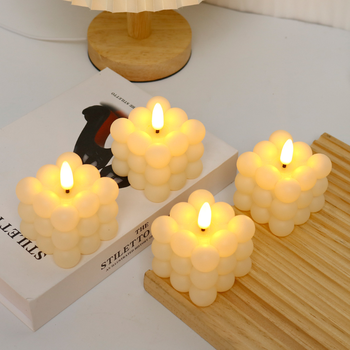 Led Candle  Cube for Wedding,  - Photography Of Lighting 评论和价格