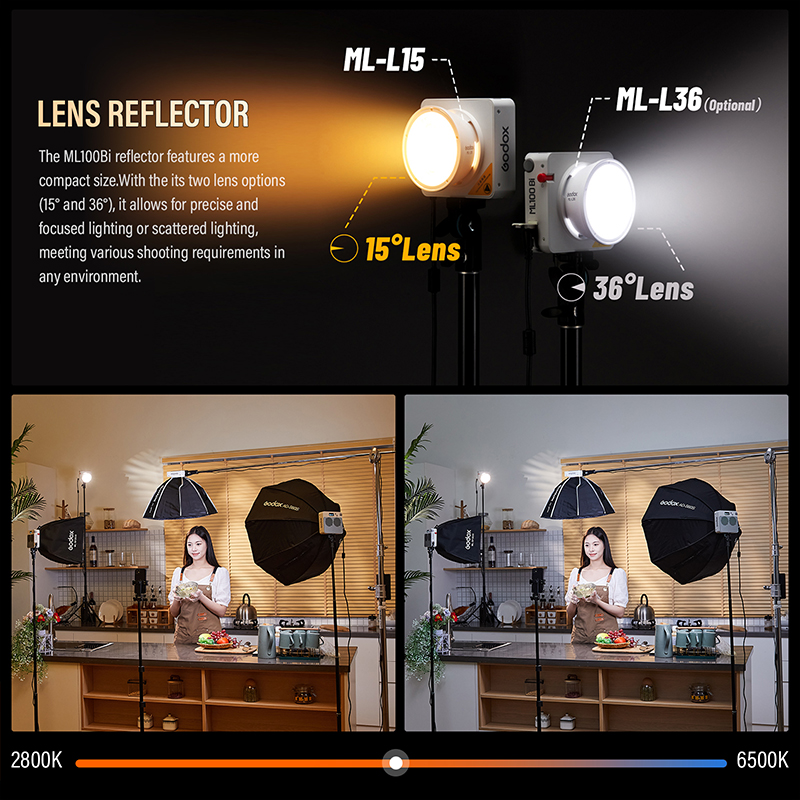 Godox ML100Bi/ML100R Bi-Color  - Photography Lighting Godox 评论和价格