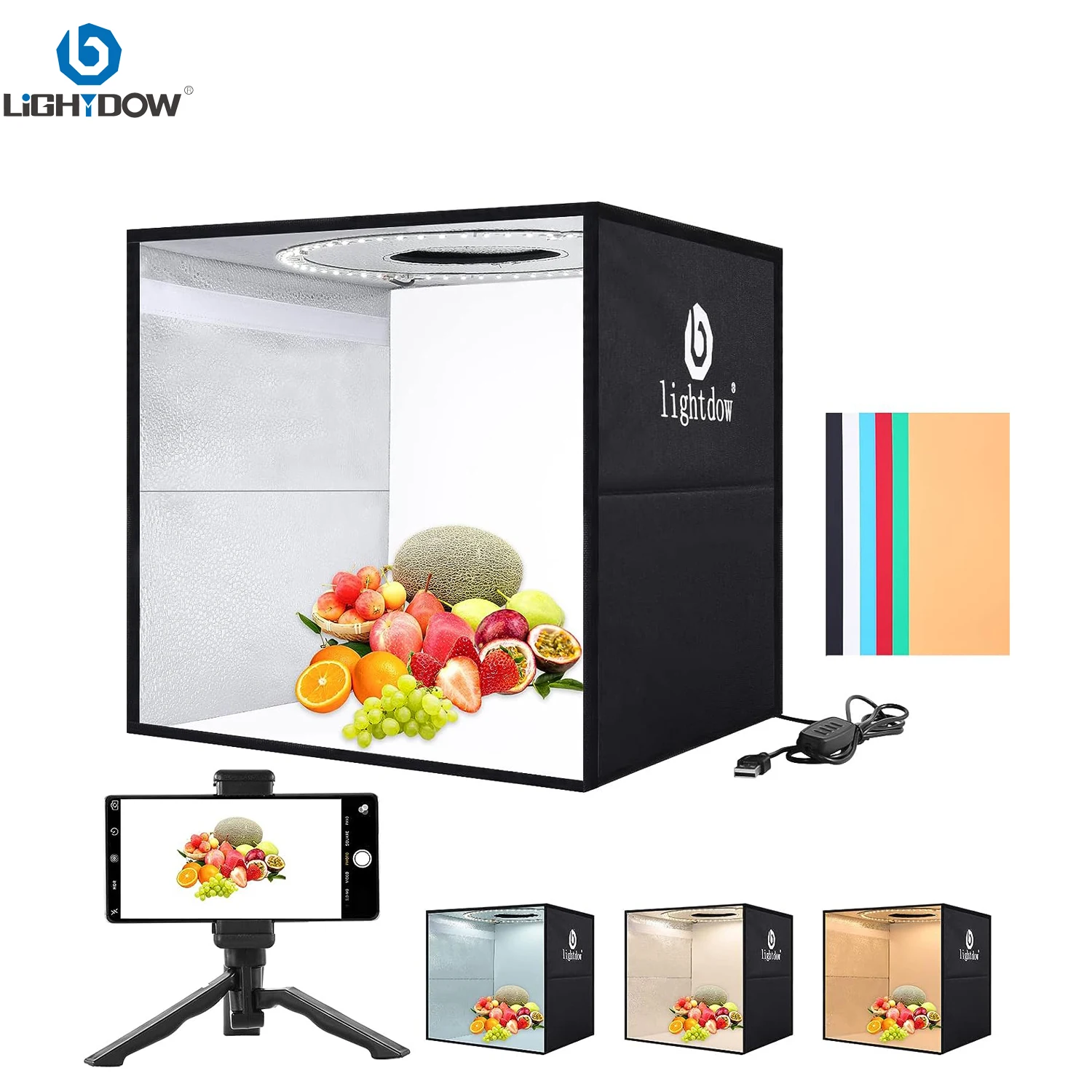 Lightdow Photo Studio Light Bo - Photography Lighting Kit With Backdrop 评论和价格