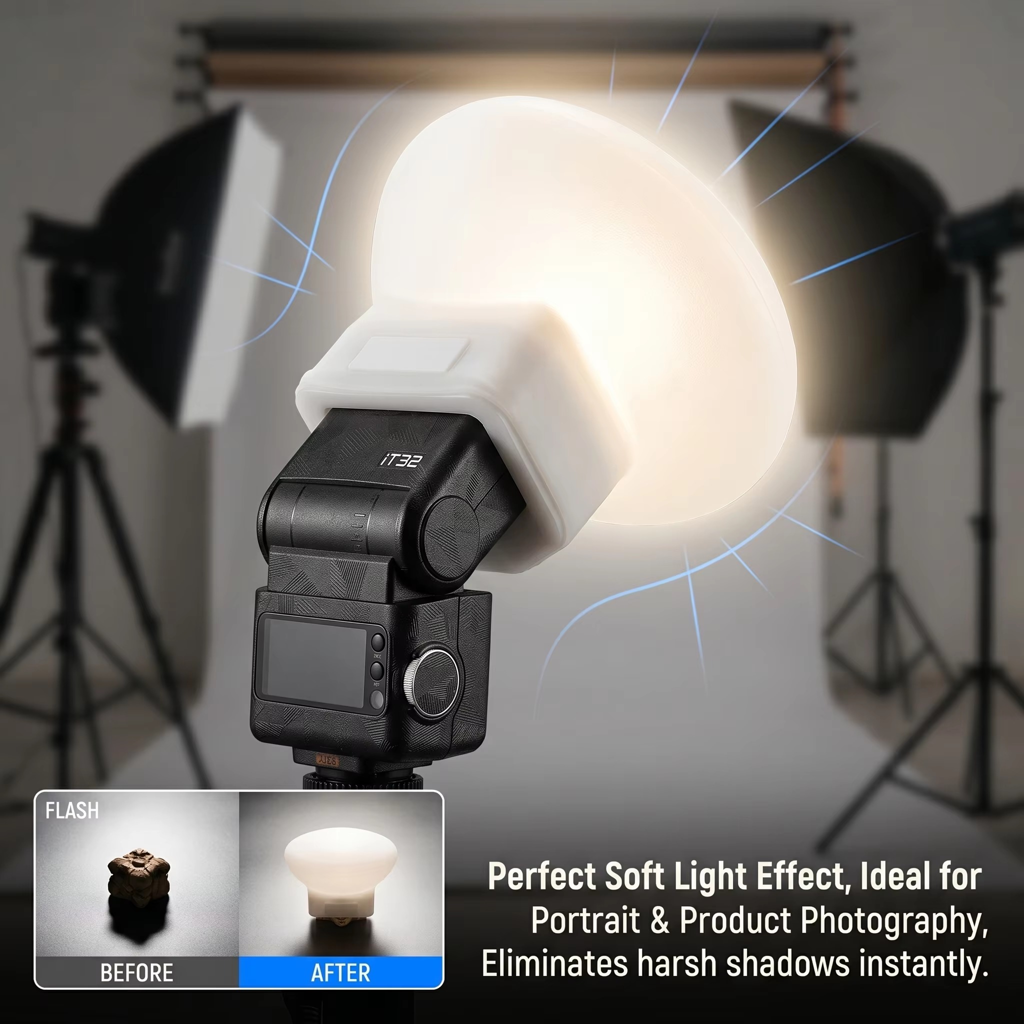 Silicone Flash Diffuser Cover  - Photography Lighting Godox 评论和价格