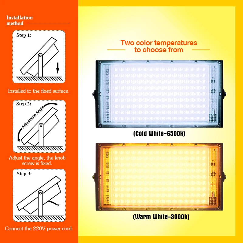 50W 100W Led Flood Light IP65  - Photography Lighting Uk 评论和价格