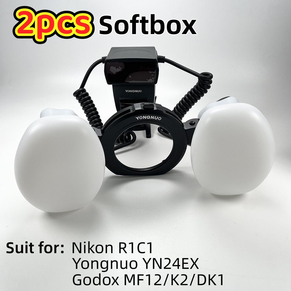 2pcs Softbox Dual Head Flash L - Photography Lighting Godox 评论和价格