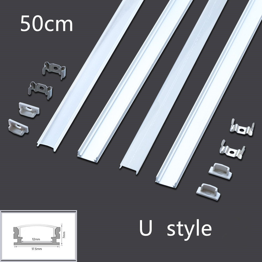 LED 50cm Aluminium Channel for - Diffusion Material Roll 评论和价格