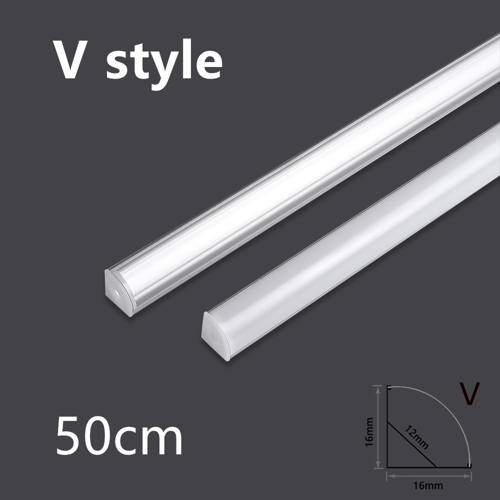 LED 50cm Aluminium Channel for - Diffusion Material Roll 评论和价格