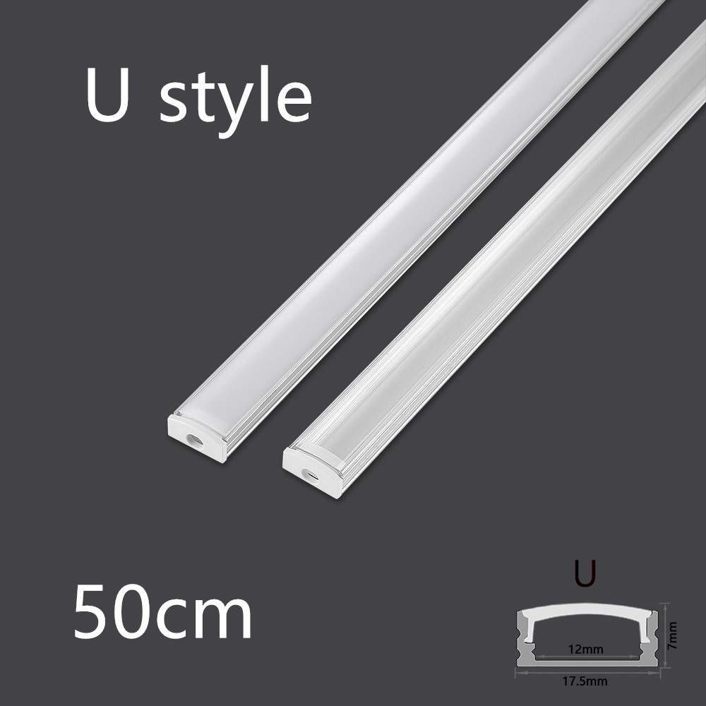LED 50cm Aluminium Channel for - Diffusion Material Roll 评论和价格