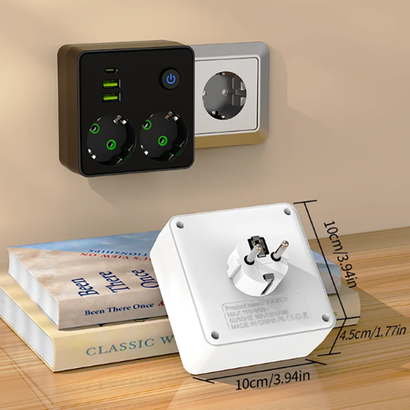 EU Plug Outlet 2 Sockets Multi - Photography Lighting Uk 评论和价格