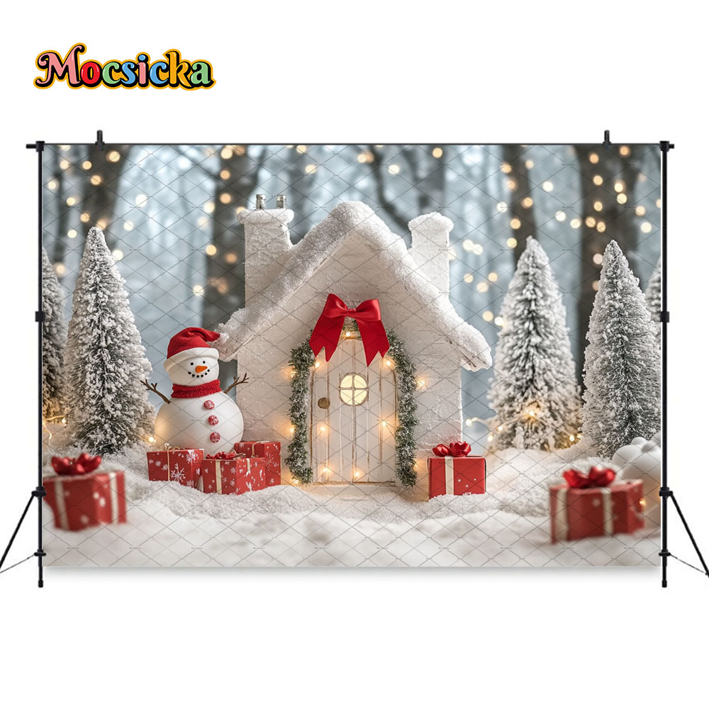 Mocsicka White Christmas House - Photography Lighting White Background 评论和价格