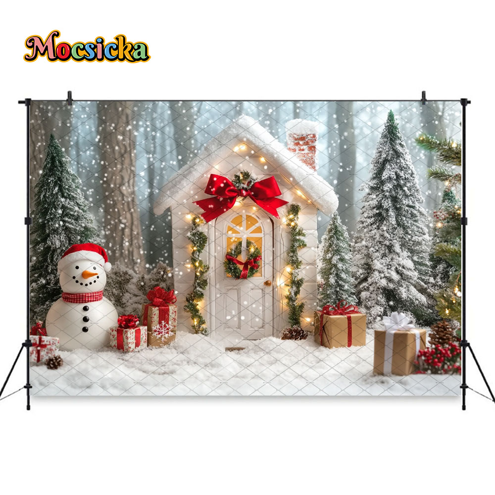 Mocsicka White Christmas House - Photography Lighting White Background 评论和价格