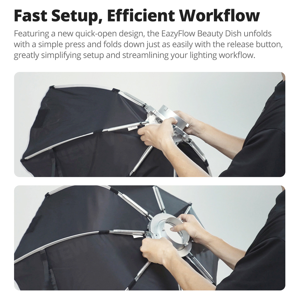 New Godox EazyFlow Beauty Dish - Photography Lighting Godox 评论和价格