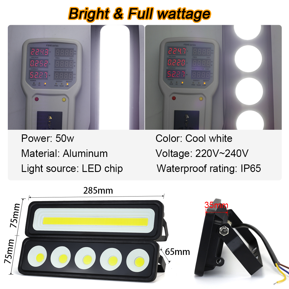 LED Flood light Real 50W 220V  - Photography Lighting Uk 评论和价格