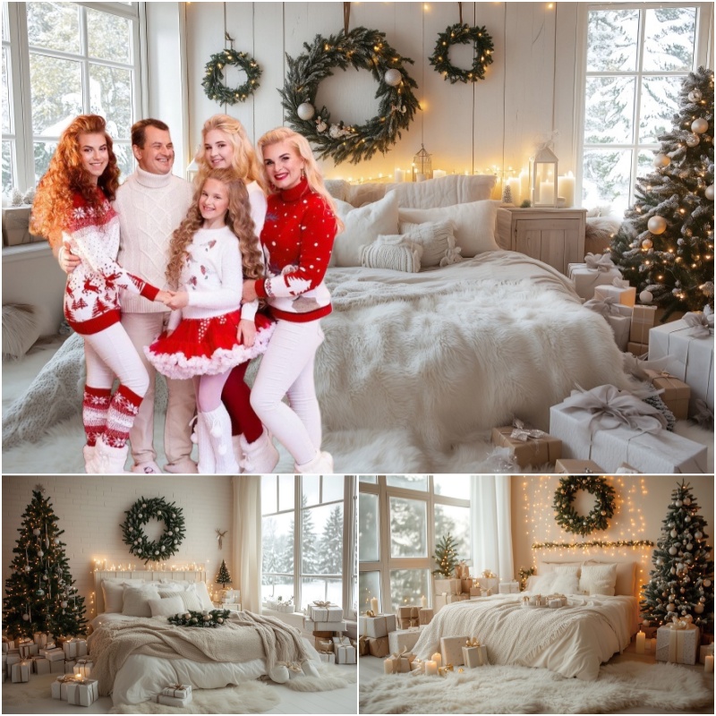 Winter Christmas Photo Photogr - Photography Lighting White Background 评论和价格